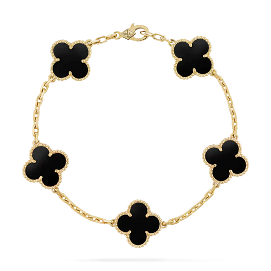 CLOVER | BLACK BRACELET