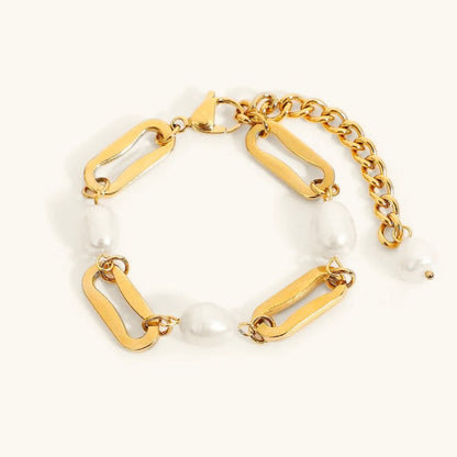 Janna Pearl Chain Bracelet