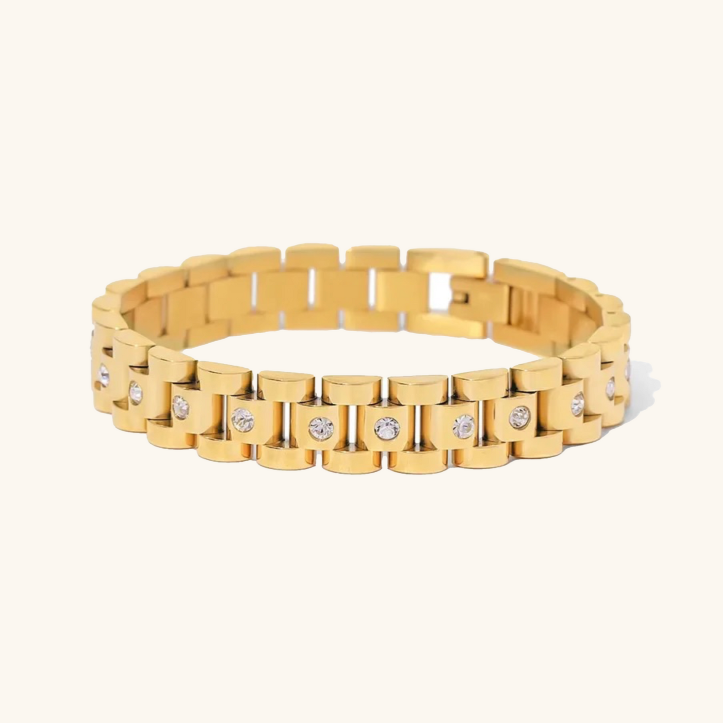 Gold Watchband Bracelet