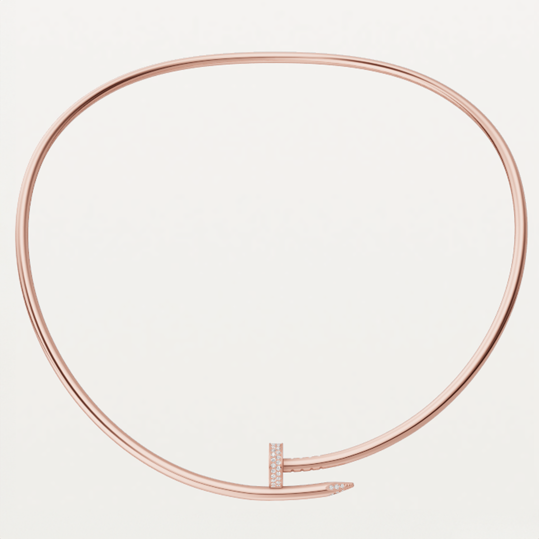 ASH ANNE - Rose gold diamond necklace