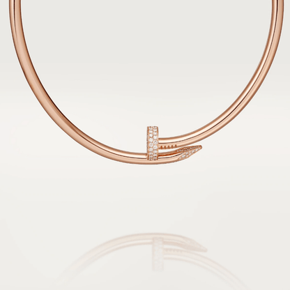 ASH EMILIA Necklace - Rose Gold with Diamonds (Large)